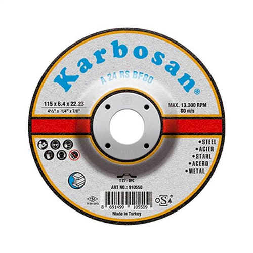 Karbosan Taşlama 115 x 6.4 x 22.23 (25/Paket) (75/Koli)